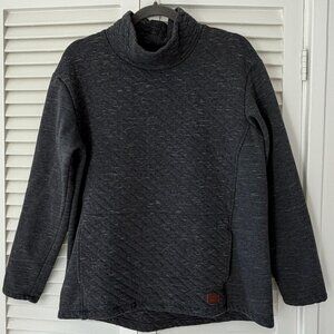 L.L. Bean women's funnelneck pullover sweatshirt medium grey